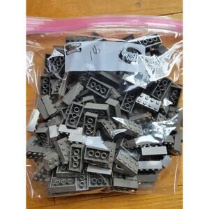 Dark Gray 1 Pound Lego Lot All Pieces 4x2 Brick Pieces